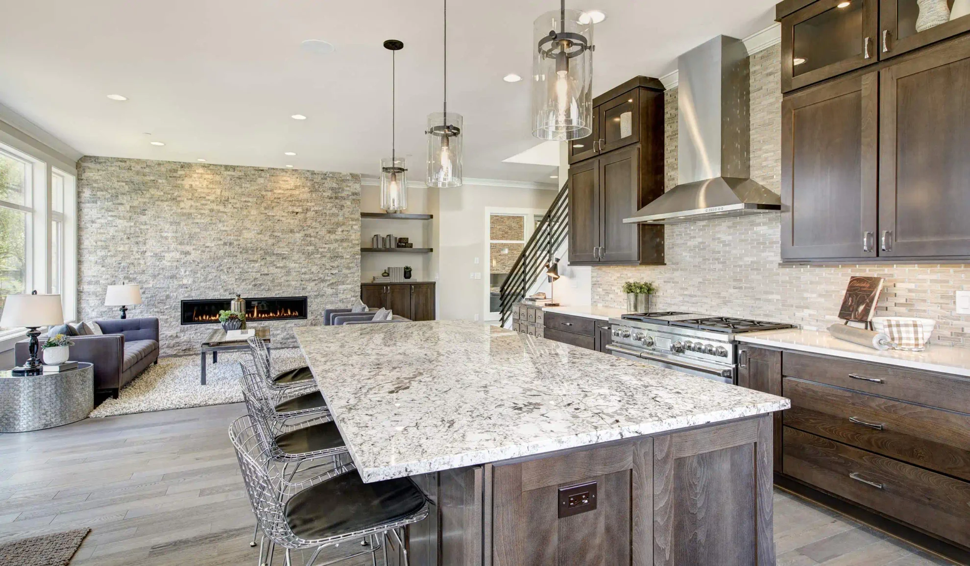 luxurious kitchen marble counter wood cabinets naples fl opt